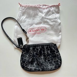 Black Coach Wristlet